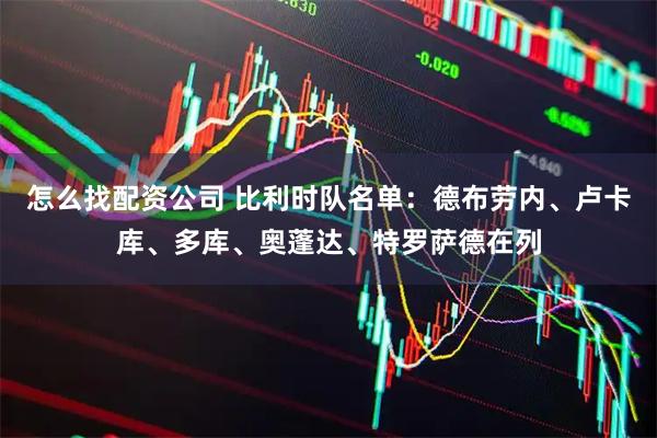 怎么找配资公司 比利时队名单：德布劳内、卢卡库、多库、奥蓬达、特罗萨德在列